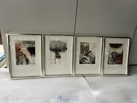 4 diverse etsen besand