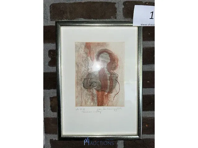 4 diverse etsen waaronder getekend lieve van heerswynghels - afbeelding 3 van  8