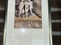 4 diverse etsen waaronder getekend lieve van heerswynghels - afbeelding 7 van  8