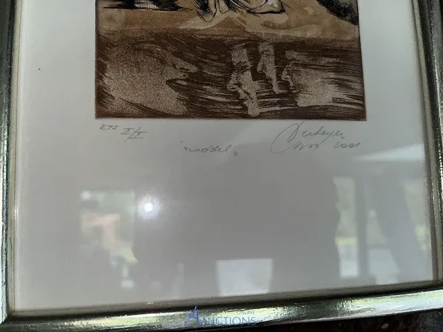4 diverse etsen waaronder getekend lieve van heerswynghels - afbeelding 8 van  8