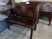 4 diverse houten zitbanken - afbeelding 2 van  4
