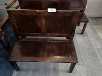 4 diverse houten zitbanken - afbeelding 3 van  4