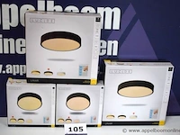 4 diverse ronde led plafondlampen unar - afbeelding 1 van  4