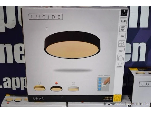 4 diverse ronde led plafondlampen unar - afbeelding 3 van  4