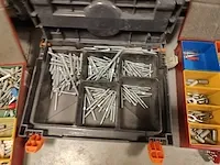 4 diverse sorteerkoffers inhoudende divers klein montagemateriaal - afbeelding 3 van  5