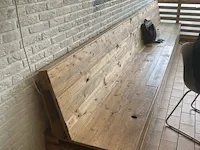 4 diverse toogmeubels en zitbank in steigerhout - afbeelding 6 van  6