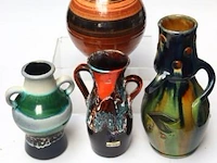 4 diverse vazen wo pelletier, vallauris - afbeelding 1 van  7
