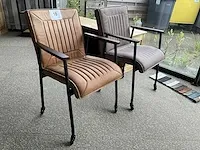 4 diverse verrijdbare design eetkamerstoelen eleonara - afbeelding 2 van  4