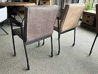 4 diverse verrijdbare design eetkamerstoelen eleonara - afbeelding 3 van  4