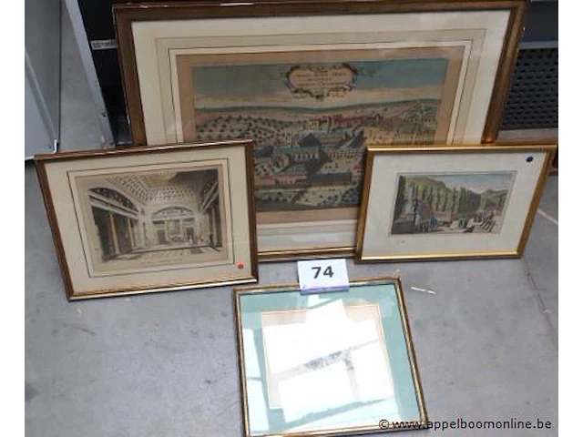 4 diverse wandplaten - afbeelding 1 van  6