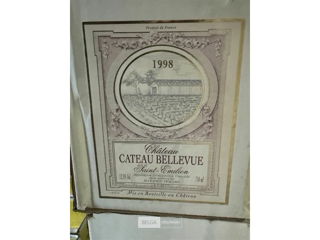 4 dozen chateau cateau bellevue 1998 - afbeelding 5 van  5