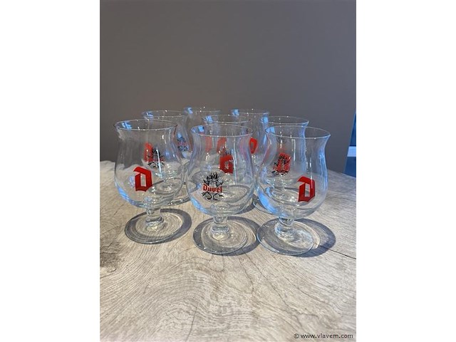 4 duvel glazen - afbeelding 1 van  1