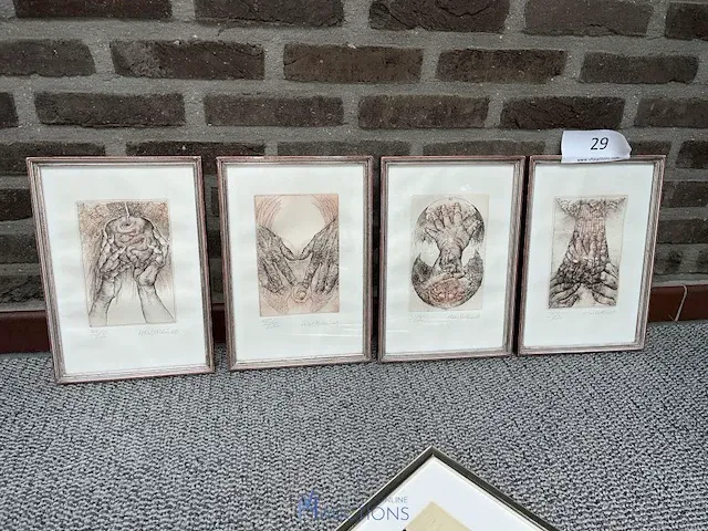 4 etsen oldrich kulhanek - afbeelding 1 van  6