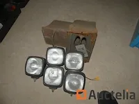 4 extra koplampen voor machine