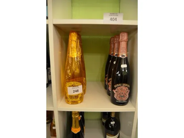 4 fl. bersi serlini francia corta rose 75cl, 3 fl. bersi serlini francia corte anniversario brut 75cl (906,907) - afbeelding 1 van  4