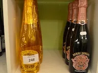 4 fl. bersi serlini francia corta rose 75cl, 3 fl. bersi serlini francia corte anniversario brut 75cl (906,907) - afbeelding 1 van  4