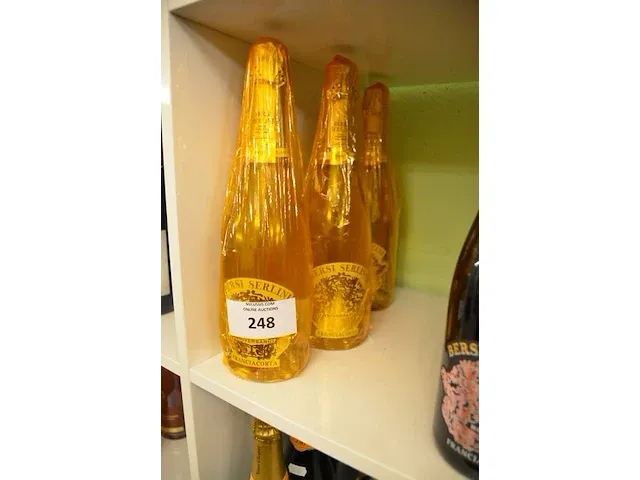 4 fl. bersi serlini francia corta rose 75cl, 3 fl. bersi serlini francia corte anniversario brut 75cl (906,907) - afbeelding 4 van  4