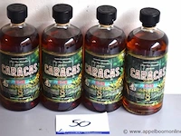 4 flessen à 100ml rum caracas 8yr 40% - afbeelding 1 van  2