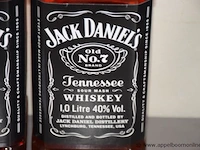 4 flessen à 1lt whiskey jack daniels no7 40% - afbeelding 2 van  2