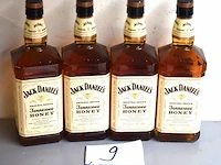 4 flessen à 1ltr whiskey jack daniels tennessee honey 35% - afbeelding 1 van  2