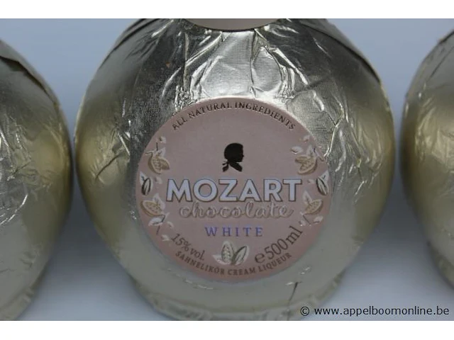 4 flessen à 50cl cream likeur mozart chocolate 15% - afbeelding 2 van  2