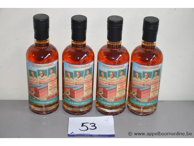 4 flessen à 50cl whisky tahat boutique-t 49,7% - afbeelding 1 van  2