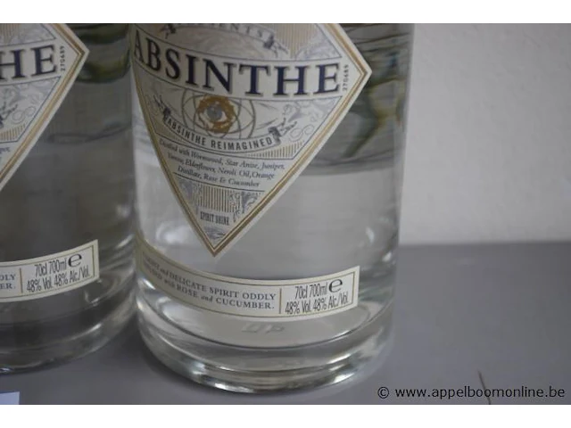 4 flessen à 70cl absinthe hendricks 48% - afbeelding 2 van  2