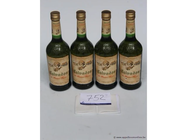 4 flessen à 70cl calvados 40% - afbeelding 1 van  2