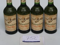 4 flessen à 70cl calvados 40% - afbeelding 1 van  2