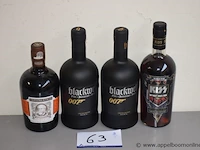 4 flessen à 70cl diverse rum 40%