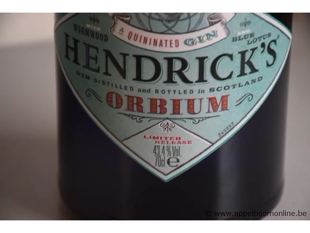 4 flessen à 70cl gin hendrick's 43,4% - afbeelding 2 van  2