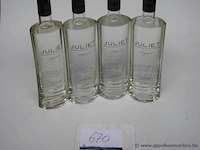 4 flessen à 70cl gin julier 43%