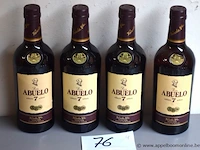 4 flessen à 70cl rum abuelo 7yr 40%