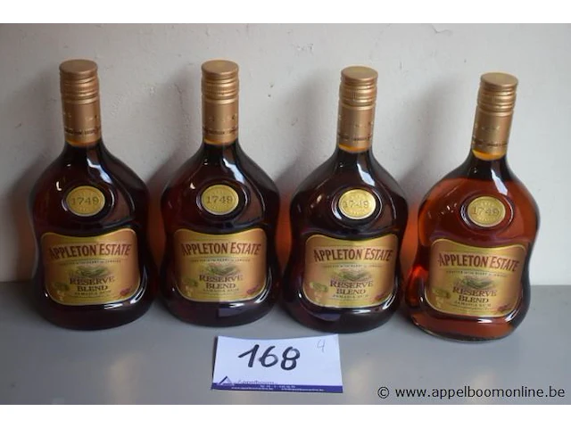 4 flessen à 70cl rum appleton estate 40% - afbeelding 1 van  2