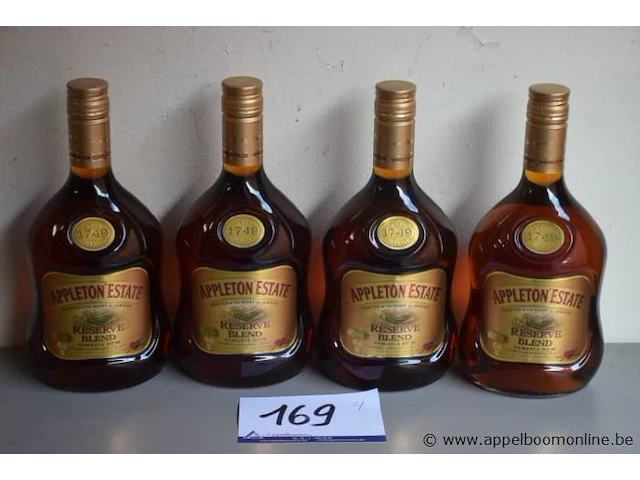 4 flessen à 70cl rum appleton estate 40% - afbeelding 1 van  2