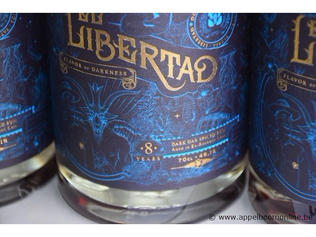 4 flessen à 70cl rum el libertad 8yr 40,1% - afbeelding 2 van  3