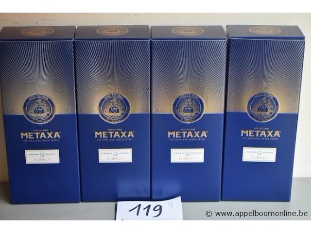 4 flessen à 70cl spirit metaxa 40% - afbeelding 1 van  2