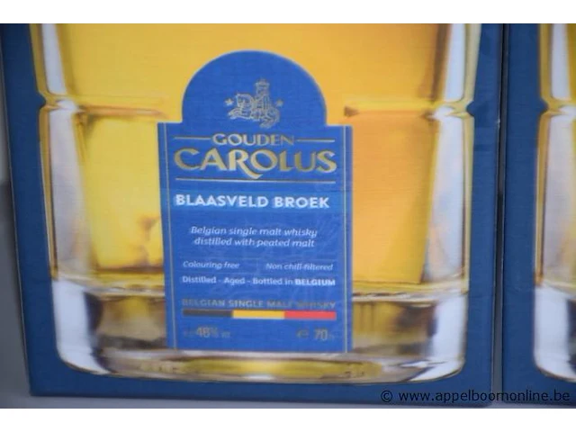 4 flessen à 70cl whikey gouden carolus blaasveld broek 46% - afbeelding 2 van  2