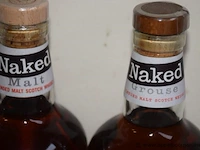 4 flessen à 70cl whiskey naked malt grouse 40% - afbeelding 3 van  3