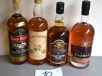 4 flessen à 70cl whiskey spey royal, claymore, five o'clock, starward 35% - afbeelding 1 van  3