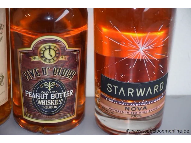 4 flessen à 70cl whiskey spey royal, claymore, five o'clock, starward 35% - afbeelding 2 van  3