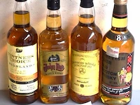 4 flessen à 70cl whiskey vitners choice, john lint, miltonduff, craig gordon 40%