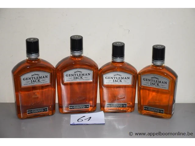 4 flessen à 70cl whisky jack daniels gentleman jack 40% - afbeelding 1 van  3