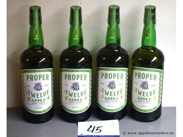 4 flessen à 70cl whisky proper twelve apple 35% - afbeelding 1 van  2