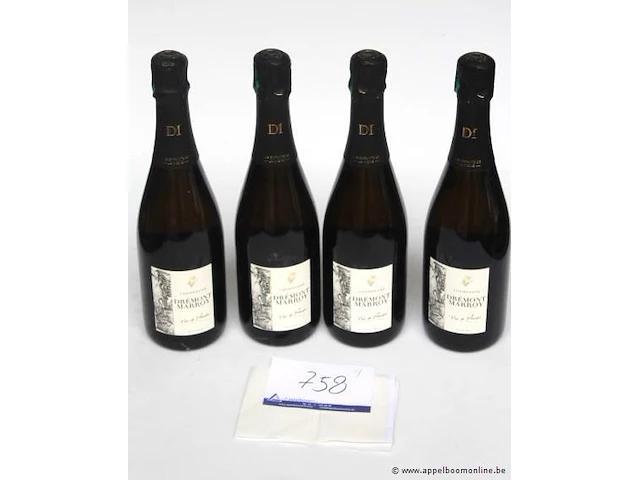 4 flessen à 75cl champagne dremont marroy 12,5% - afbeelding 1 van  2