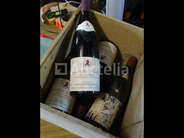 4 flessen beaune 1er cru les cents-vignes 1981 - afbeelding 1 van  9