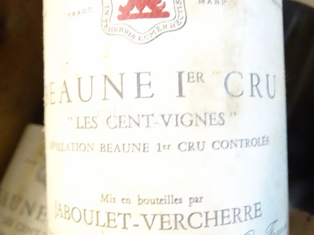 4 flessen beaune 1er cru les cents-vignes 1981 - afbeelding 3 van  9