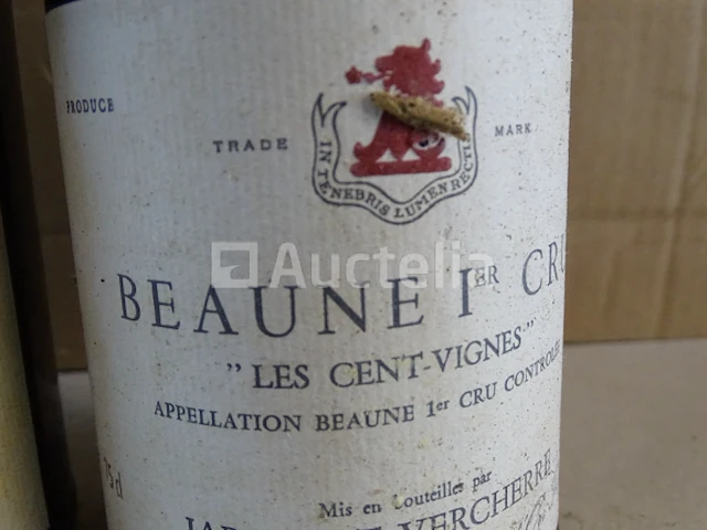 4 flessen beaune 1er cru les cents-vignes 1981 - afbeelding 8 van  9