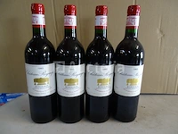 4 flessen bordeaux château roquefort 1993 - afbeelding 1 van  3