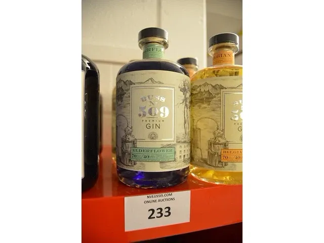 4 flessen buss no 509 belgian apple 70cl, 1 fles buss no 509 elderflower 70cl, 1 fles buss no 509 white rain 70cl (648,649,650) - afbeelding 4 van  5